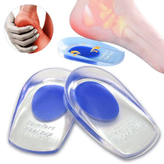 Medical Silicone Insoles For Heel Protector Inserts Heel Spur Pads For Relief Plantar Fasciitis Heel Pain Reduce Pressure