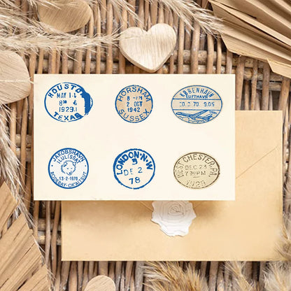 50PCS Travel Ticket Sticker Retro Style Handbook Material Phone Case Laptop Luggage Decorative Stickers