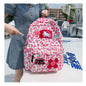 Backpack women leopard print Japanese soft girl cartoon backpack Hello Kitty Korean ins cute student schoolbag