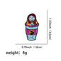 Cartoon Yellow Bear Pig Soft Enamel Pin Children Brooch for Clothes Briefcase Metal Badges Lapel Pins for Backpack Accessories