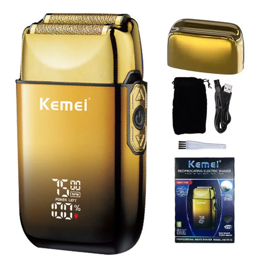 Kemei TX10 Electric Shaver Hair Rechargeable Beard Foil Razor For Men Bald Head Shaving for Men Machine