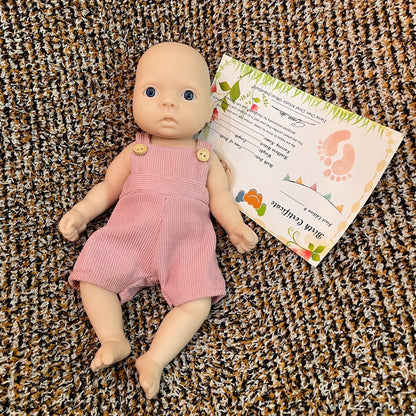28CM Unpainted Silicone Girls Whole Body Soft Solid Silicone 8 Styles Newborn Baby Dolls Toys For Gifts Reborn Corpo De Silicone