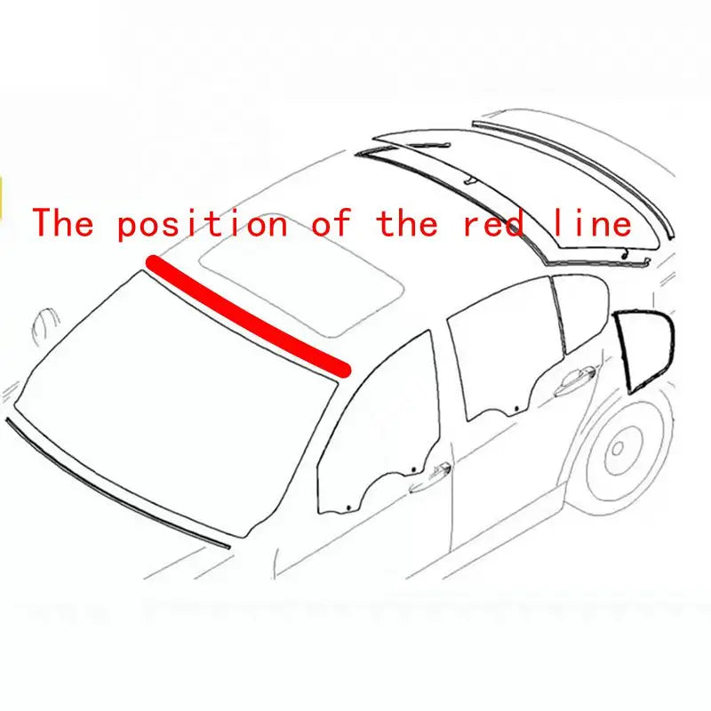 Applicable to BMW E60 E90 320I 325I 520I 523I 525I 528I 530I 540I front and rear windshield rubber strip outer pressure strip