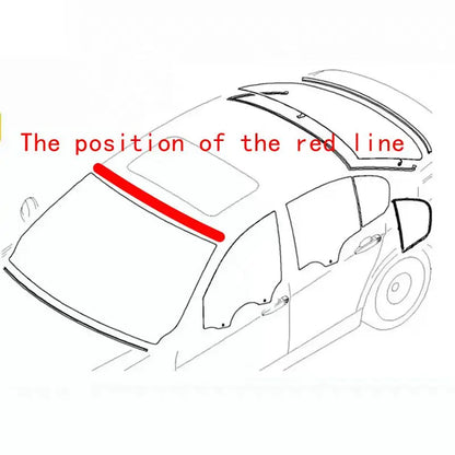 Applicable to BMW E60 E90 320I 325I 520I 523I 525I 528I 530I 540I front and rear windshield rubber strip outer pressure strip