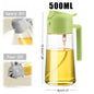 1-2PCS 2in1 Spray Oil Dispenser Oil Jar Cruet BBQ 500ml Plastic Spray Sprayer Bottle Kitchen Baking Roasting Picnic Kitchen Tool