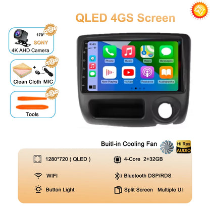 Android 14 For Toyota Vitz Yaris Echo 1999-2005 Carplay Auto Car Radio Multimedia Video Player Navigation GPS No 2Din 2 Din DVD