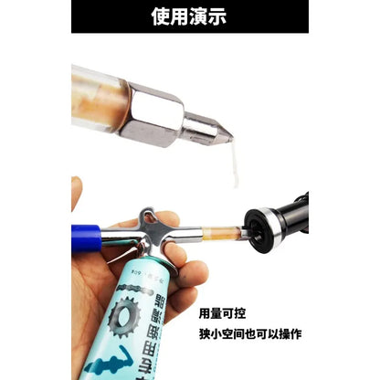 Cycling Aluminum Alloy Grease Gun Mini Nozzle Syringe Bicycle Accessories Upkeep Chain Injector Cycling Supplies Oiling