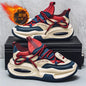 Fashion Platform Sneakers Men British Style Winter Walking Shoes For Men Street Style Chunky Vulcanized Shoes Sneakers Male 2024