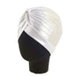 New Women Gold Silver Turban Hats Chemo Bandana Hijab Pleated Indian Cap Turbante Hat Ladies Hair Loss Headscarf Muslim Headwear