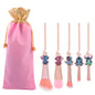 5pcs/lot Lilo and Stitch Cartoon Figure Makeup Brush Anime Cute Stitch Dolls Model for Women Girl Makeup Brush