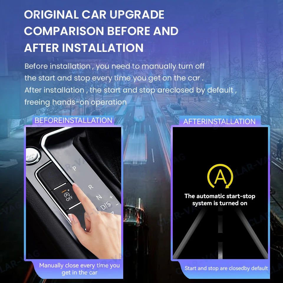 Car Accesorries For Smart 453 451 Automatic Stop Start Engine System Off Device Control Sensor Plug Cancel Cable