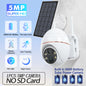 5MP Solar WIFI Camera 8000mAh Battery PTZ Surveillance IP Cameras Wireless PIR Human Tracking CCTV HD Outdoor Waterproof 5X Zoom