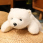 Kawaii Comfort Soft Animal Plush Throw Pillow Polar Bear Brown Bear Panda Lying On The Stuffed Animal Doll Pillow Decorate Room