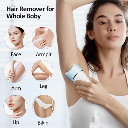 VGR Epilator for Women Hair Remover Electric Epilator Leg Body Bikini Lady Shaver Facial Underarms Hair Removal Tool V-733