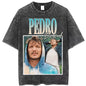 Vintage Pedro Pascal T Shirt Washed Harajuku Pascal Merch Retro Tshirt Hip Hop Bootleg Style Streetwear Shirt 2023 New Arrival