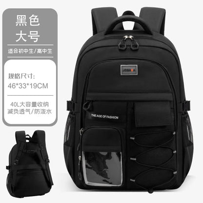 Children School Bags for Teenage Boys Girls Lightweight Junior High School Backpacks Kids Students Schoolbag Large Grade 3-9