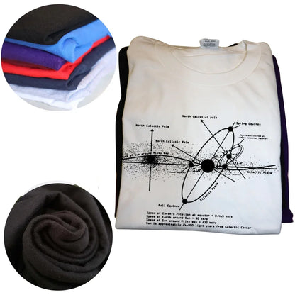 Funny Solar Systems Diagram Astronomy Lover Astronomer Space T Shirts Graphic Streetwear Short Sleeve Birthday Gifts T-shirt