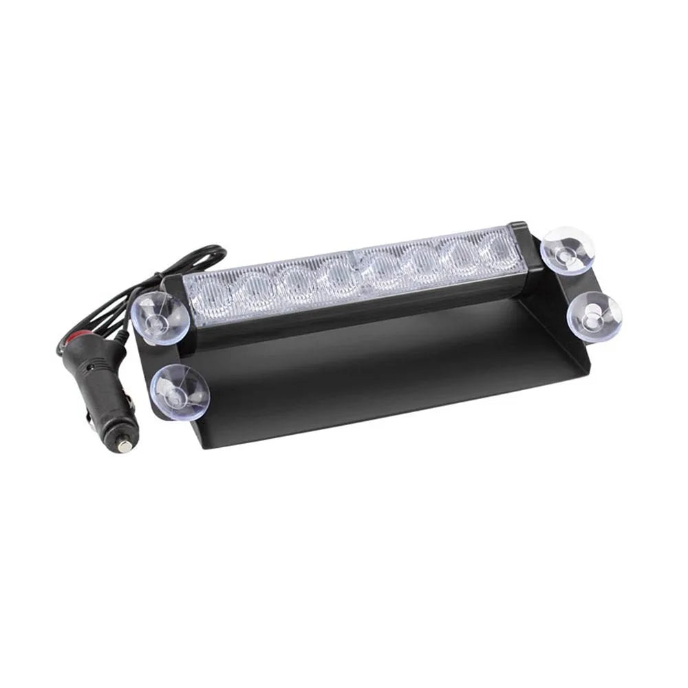 12V Car Flashing Warning Lights LED Police Strobe Lamps DRL Day Running Interior Windshield Suction Truck Automotive Accessories