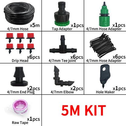 5M-60M Drip Irrigation System Plant Watering Set Watering Kits Adjustable Drippers For Irrigation Micro Garden Watering System