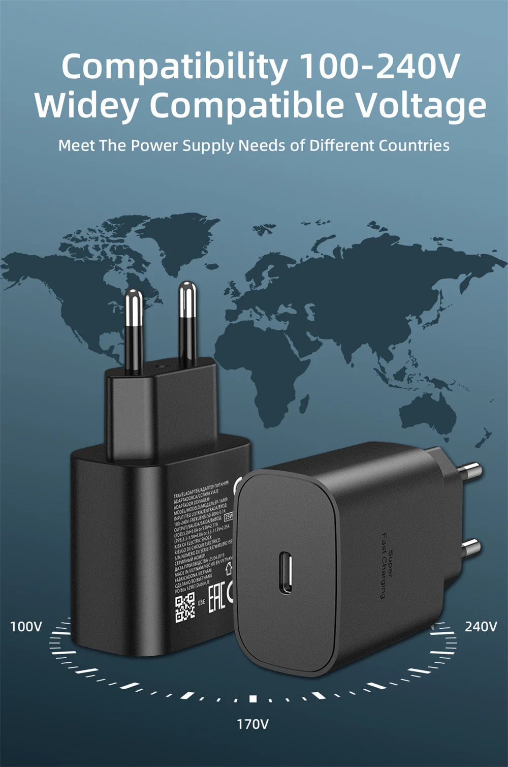 5/10pcs 25W Fast Charging Type C PD Wall Charger USB-C Power Adapter For Samsung S20 S21 S22 S23 Note 20 Extra Cable