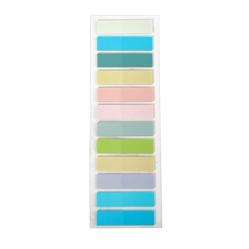 100/160/PCS Reading Aid Highlight Sticker Transparent Fluorescent Index Tabs Flags Sticky Note Stationery School Office Supplies