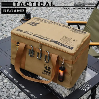 Outdoor storage bag Large capacity folding storage box Picnic camping equipment storage box Portable waterproof