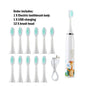 Children Sonic Electric Toothbrush Automatic Waterproof IPX7 Cleaning Brush Cartoon Kids With 12pcs Replacement Brush Heads