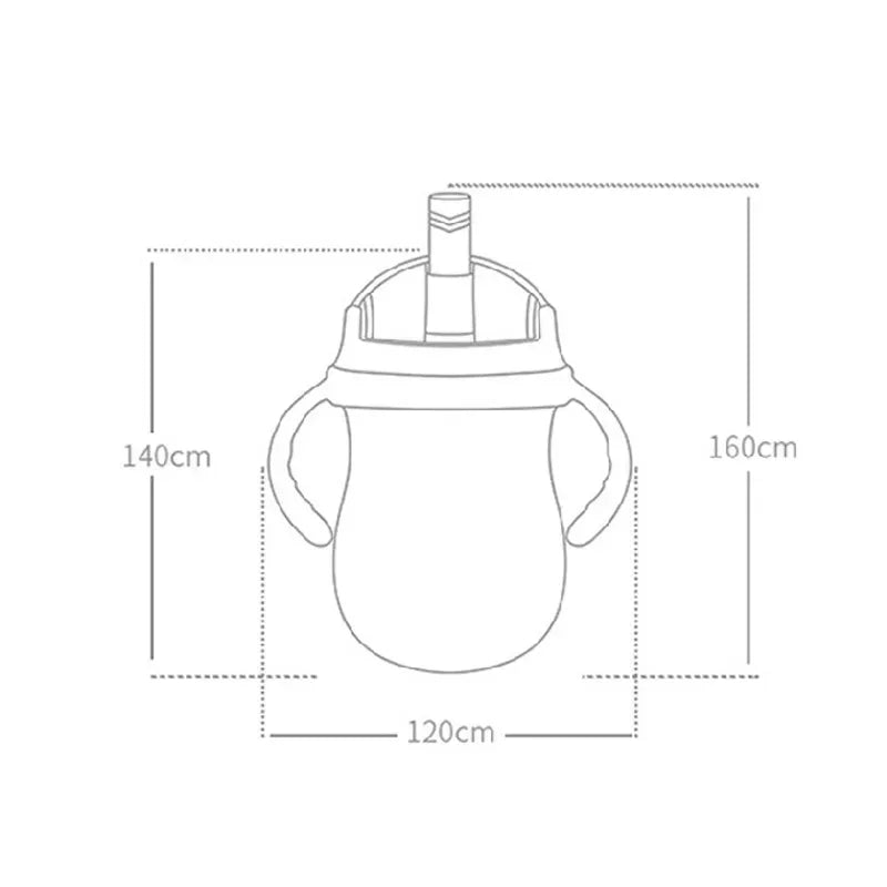 Silicone Feeding Kids Toddler Newborn Baby Drink Cups Water Bottles Kids Drinking Sippy A Cup with Straw Infantil Drinker