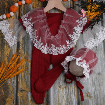 Newborn Christmas Outfit  Newborn photography props Baby Romper Jumpsuit  Photography  Studio Shoots Accessories