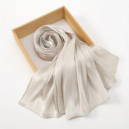 New Premium Silk Crinkle Hijab Scarf Women Shawls Plain Muslim Women Hijabs Breathab Islam Women Turban Pleated Scarf Ramadan
