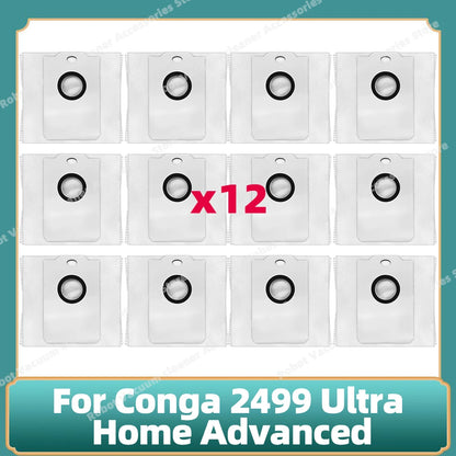 Fit For Conga 2499 Ultra Home Advanced Titanium / Atvel SmartGyro R80 Base Main Side Brush Filter Mop Cloth Dust Bag Parts
