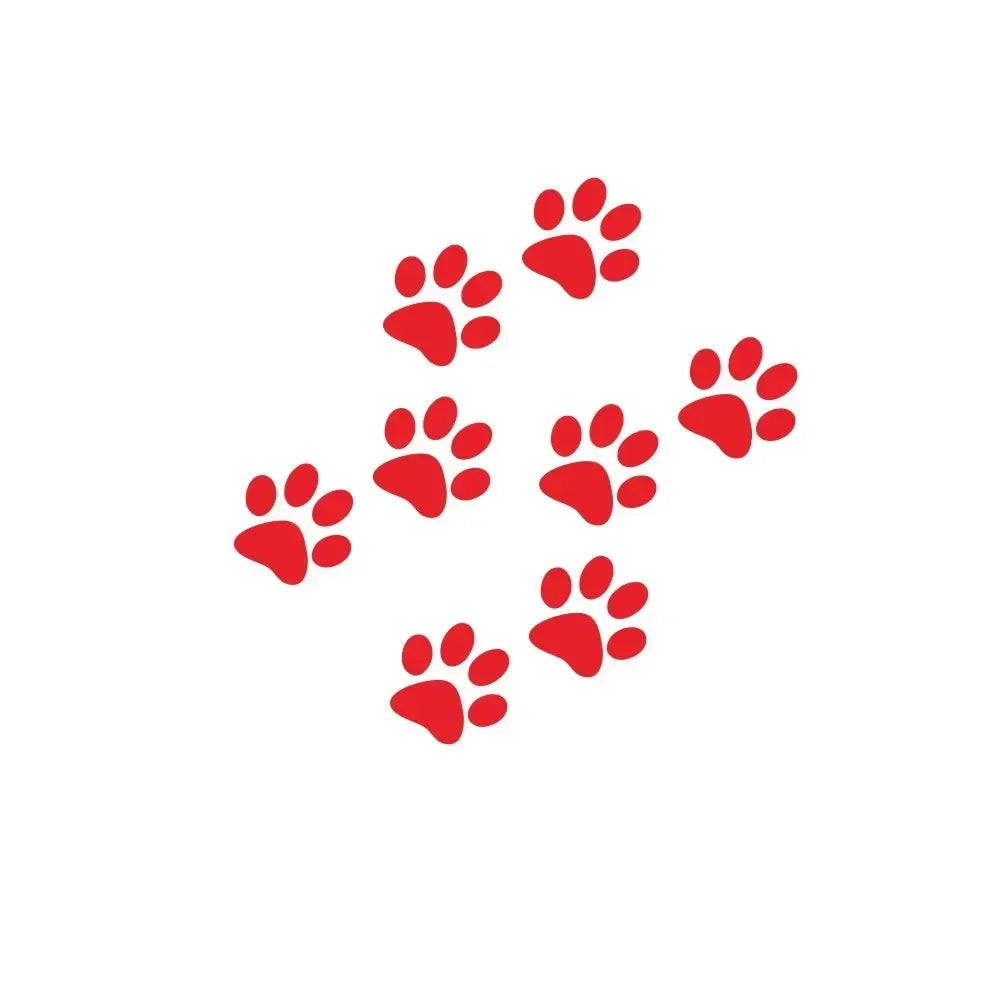Car Sticker And Decals Paw 3D Animal Dog Cat Bear Foot Prints Footprint Decal Car Sticker Green Red Black White Pink Yellow Blue