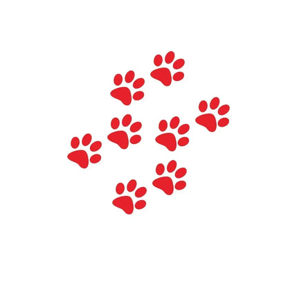 Car Sticker And Decals Paw 3D Animal Dog Cat Bear Foot Prints Footprint Decal Car Sticker Green Red Black White Pink Yellow Blue