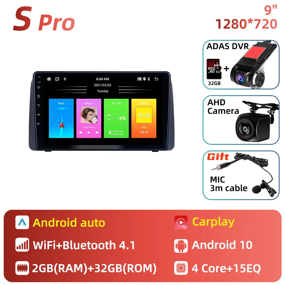 2 Din Android Car Radio for Chrysler Grand Voyager 5 for Dodge Grand Caravan 2011-2020 Screen GPS Multimedia Stereo Head Unit