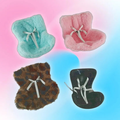 15-17cm Car Doll Seat  Labubu Doll Safety Seat Cute Doll Air Outlet Aromatherapy Decoration Car Interior Decoration