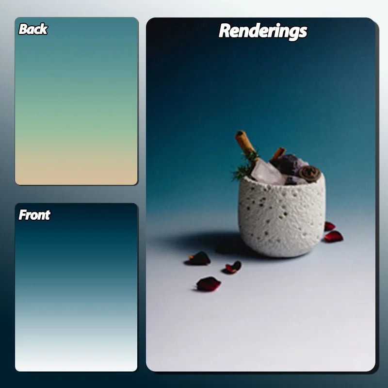 Gradient Color Photography Backdrops 57*87CM 2 Sided Photo Backgrounds Wallpaper Studio Waterproof Products Photographic Props