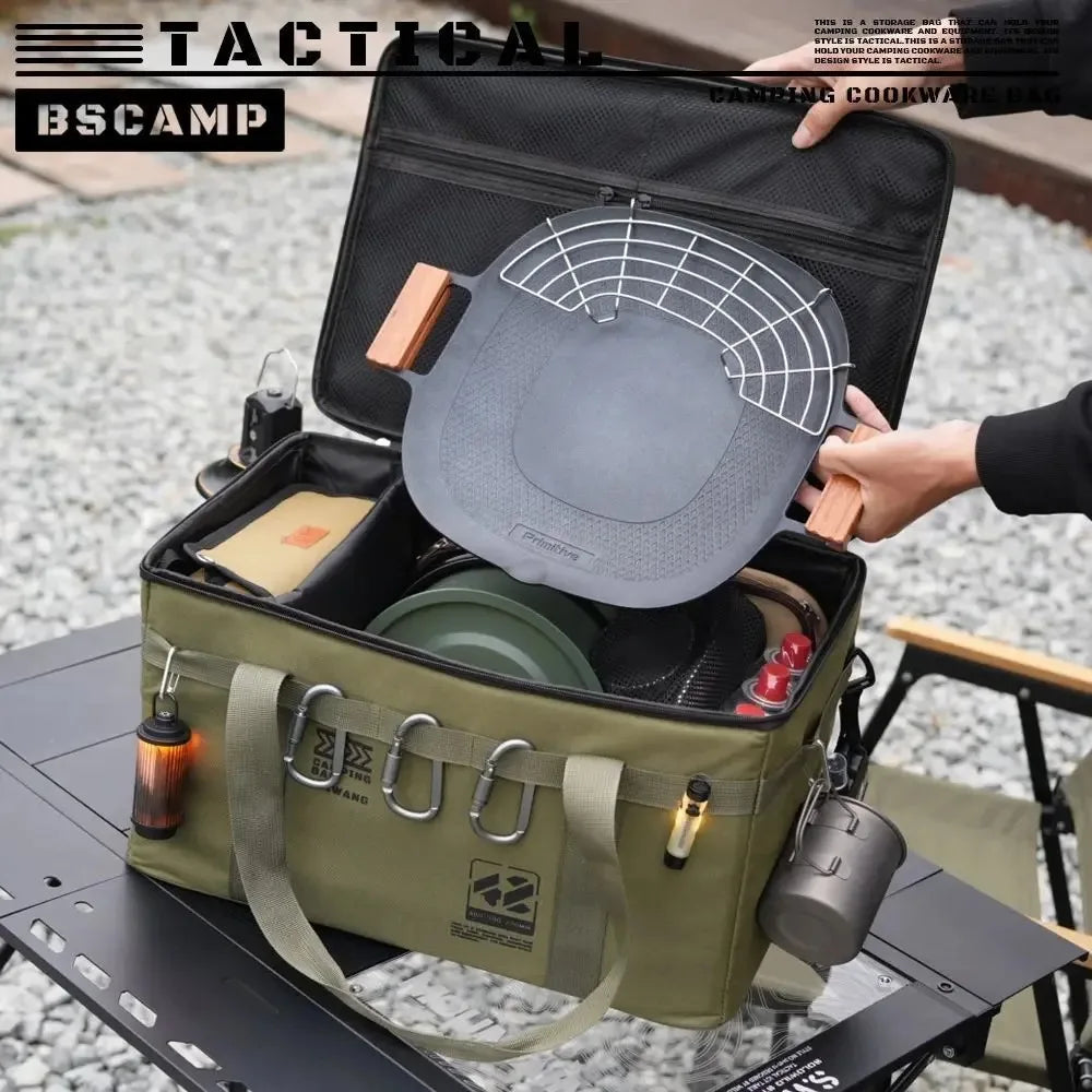 Outdoor storage bag Large capacity folding storage box Picnic camping equipment storage box Portable waterproof