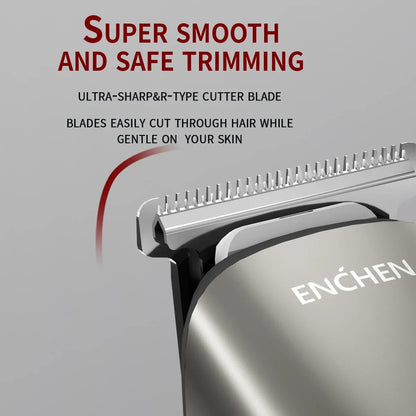ENCHEN Hair Clipper Professional Hair Trimmer Hair Cutting Machine Multi-functional Body Trimmer Beard Shaver for Men - Beardo 2