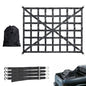 Car Trunk Rooftop Net Mesh Cargo Net Heavy Cargo Net Truck Trailer Dumpster Extend Mesh Covers Luggage Nets With 4 Fixed Belt