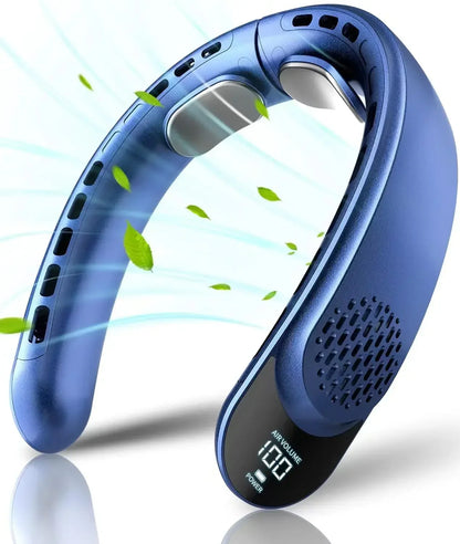 Xiaomi 2024 Wearable Air Conditioner USB Rechargeable Portable 3 Speed Display Hanging Neck Fan Mute Outdoor Summer Cooler