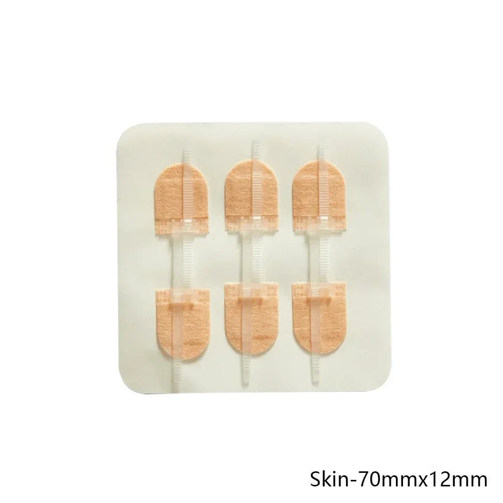 3pcs/set Band-Aid Zipper Tie Wound Closure Patch Hemostatic Patch Wound Fast Suture Zipper Band-Aid Outdoor Emergency Device