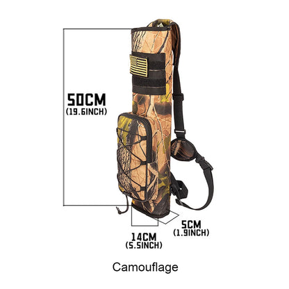 Arrow Bag Oxford Cloth Arrow Quiver 3 Tubes Single Shoulder Bag for Bow Arrow Archery Hunting Shooting Accessories