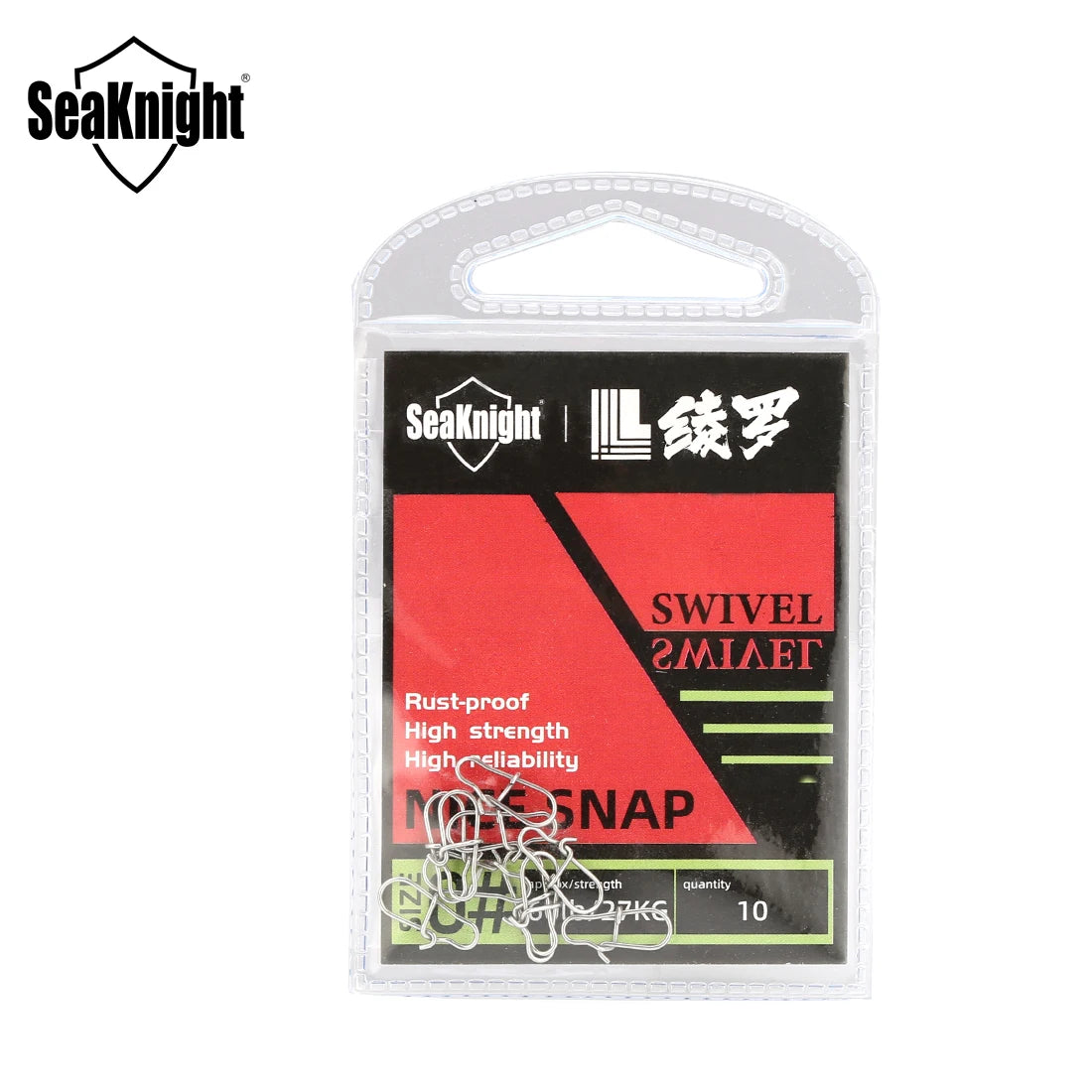 SeaKnight 50PC Stainless Steel Fishing Connector 0# 1# 2# Fishing Accessory Strong Drag 27 38 45KG 13 15 17mm Fishing Tool Snap