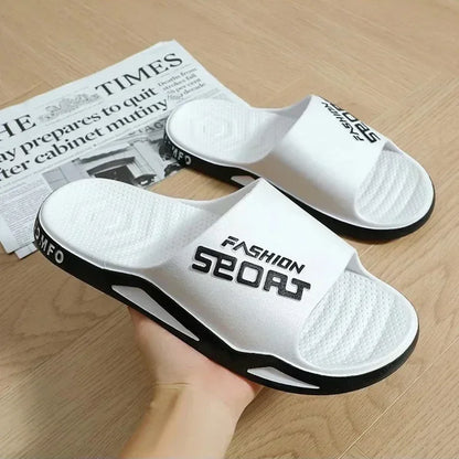 Summer Fashion Bathroom Non-slip Indoor and Family Sandals Men's and Women's Shoes Couple Slippers