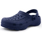 Shevalues Fashion Men Clogs Slippers Casual Hole Beach Sandals Outdoor Men Garden Shoes Summer Soft Sandals Home Bathroom Slides