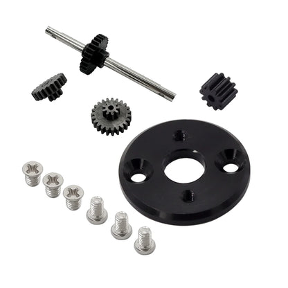 Metal Transmission Gearbox Engine Gear Box Housing Motor Drive Shaft Metal Gear For MN82 MN78 1/12 RC Car Upgrade Parts