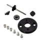 Metal Transmission Gearbox Engine Gear Box Housing Motor Drive Shaft Metal Gear For MN82 MN78 1/12 RC Car Upgrade Parts