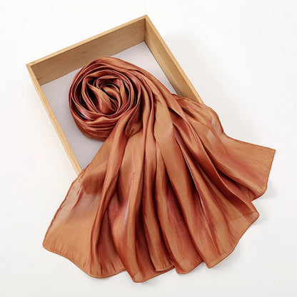 New Premium Silk Crinkle Hijab Scarf Women Shawls Plain Muslim Women Hijabs Breathab Islam Women Turban Pleated Scarf Ramadan