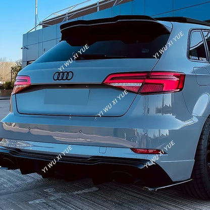 For Audi A3 S3 S-Line 8V Sportback Facelift 2016 - 2020 Not for RS3 Car Rear Spoiler Cap Rear Trunk Boot Roof Lip Spoiler Tuning