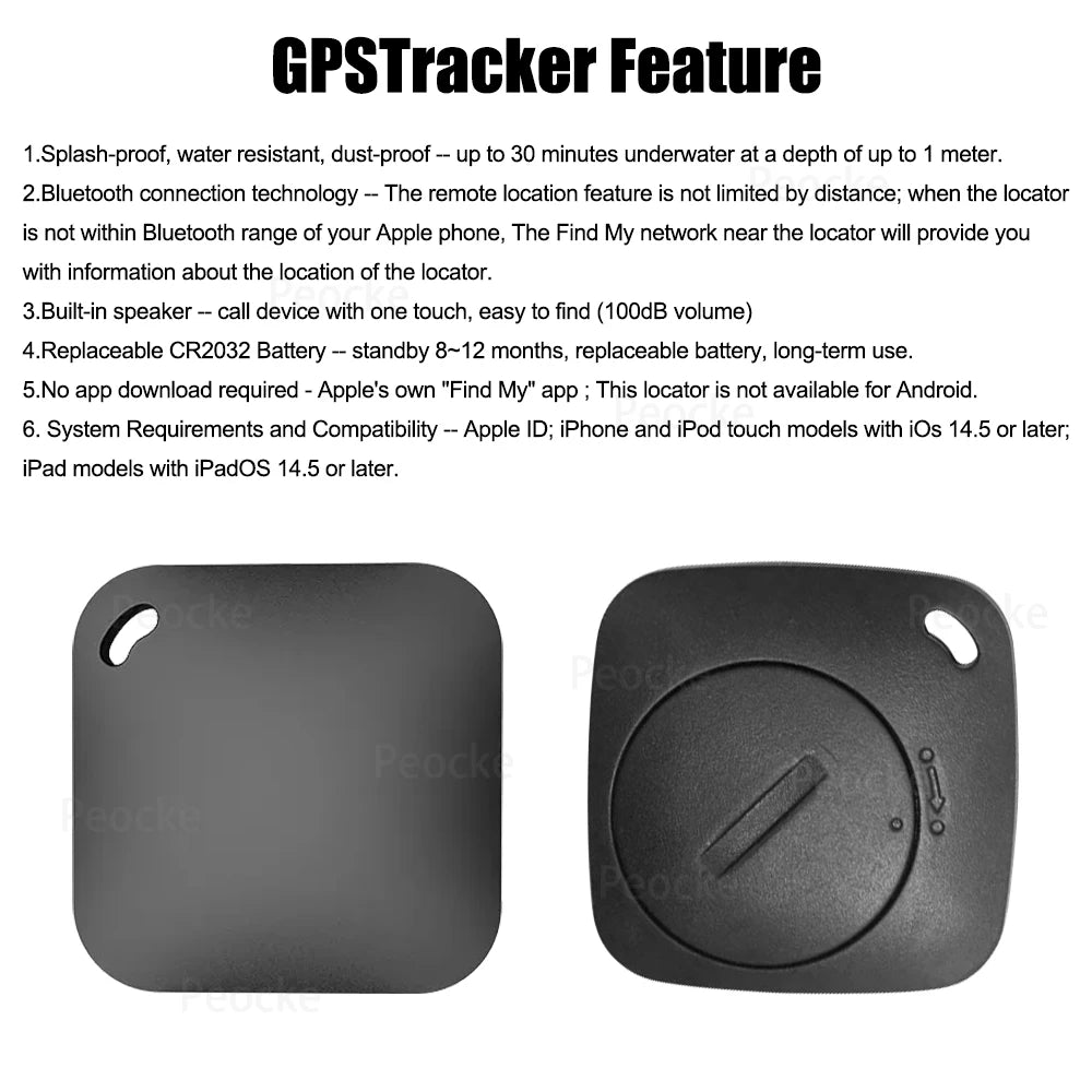 Bluetoot Tracker With Apple Find My GPS Locator Smart Anti Lost Alarm Tag Wireless Finder Dog Pets Child Bag Wallet Key